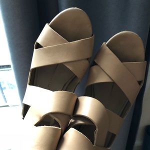 Dolce Vito wedge tan sandals